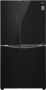 LG 675 L Frost Free Side by Side Refrigerator(Black Mirror, GC-C247UGBM)