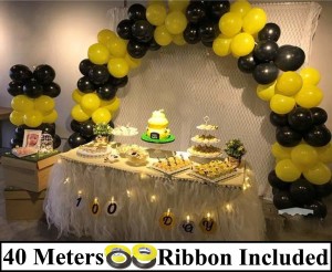 Flipkart.com | AMFIN Solid 10 Inch Yellow & White balloons for ...