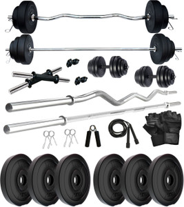 KRX 30 kg PVC 30 KG COMBO 343 WB Home Gym Combo Price in India