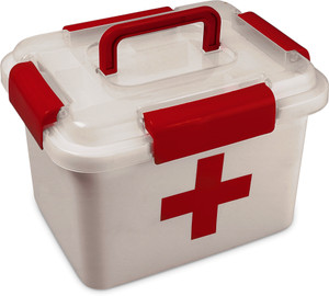 What is the top first aid box