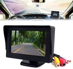 Màn hình xe hơi Carempire 4.3 inch LCD Digital Digital Hiển thị ô tô phía sau Chế độ xem phía sau màn hình camera đảo ngược 4,3 inch Hệ thống