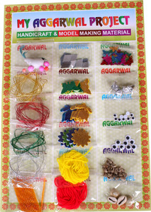 BVM Art and craft material 18 design ( 18 pouch ) for project