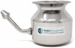 IS IndoSurgicals Stainless Steel Steel Neti Pot