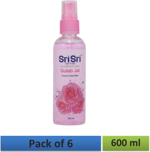 Sri Sri Tattva Gulab Jal Premium Rose Water Pack of 6 Men & Women