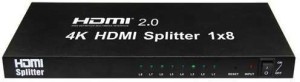 Audiovan  TV-out Cable HDMI SPLITTER 8 PORT(Black, For TV)