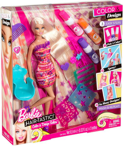 BARBIE X2345 Hairtastic Color and Design Salon Doll X2345