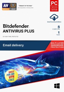 bitdefender 5 PC 1 Year Anti-virus (Email Delivery - No CD)(Home Edition)