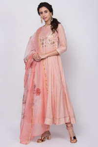 Biba pink anarkali suit top