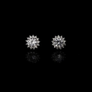 Buy GIVA Shining Blossom Swarovski Crystals girls stylish Zircon Sterling  Silver Stud Earring Online at Best Prices in India 