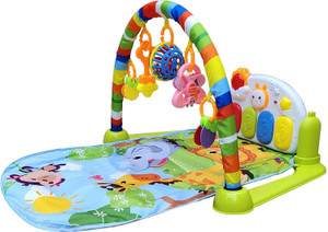 TechHark Kick and Play Multi Function ABS Piano Baby Gym and