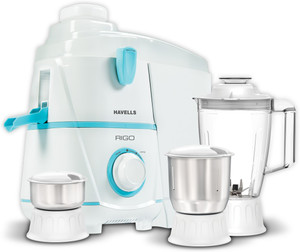 HAVELLS rigo 500 Juicer Mixer Grinder 3 Jars White Price in