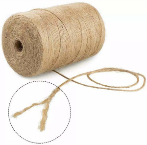 1330 120m Natural Twisted Jute Twine String Rope