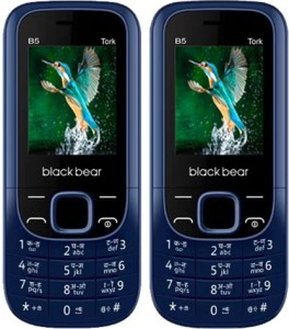 Blackbear B5 Tork Combo of Two Mobiles(Blue Black & Blue Black)