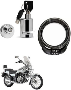 BikerValue Helmet Protection Bike Helmet Lock with Bike Disc Brake Lock with Keys for Bajaj Avenger 220 Cruise Combo Price in India Buy BikerValue Helmet Protection Bike Helmet Lock with Bike