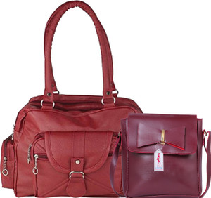 Buy Ritupal COLLECTION Women Maroon Satchel Maroon Online Best