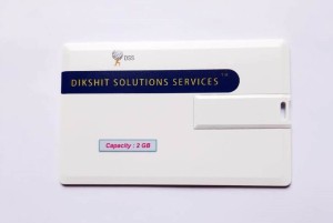Dikshit Solutions Services DSS_PD_2 GB_Credit Card 2 GB Pen Drive(White)