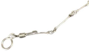 Taiyo Pluss Discovery Bird Leg Chain Bird Foot Chain for Training Stainless Steel with Ring Accessories for Budgerigar Cockatiel African Bird Sunconure STAINLESS STEEL 33 cm Bird Chain Leash Price in ...