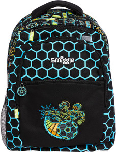 Flipkart Smiggle Sggle Far Away Backpack with Four Zipped Compartments Football Print Backpack Backpack