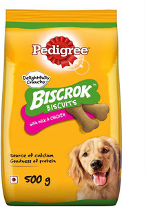 PEDIGREE Dog Biscuits Biscrok Treats 500g Pack of 4PCS Chicken