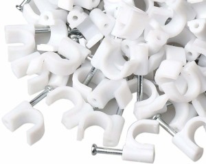 HI-PLASST 12mm (100pcs) Wire Fastener,Circle Cable Clips with Metal Nails  Plastic Hook & Loop Cable Tie Price in India - Buy HI-PLASST 12mm (100pcs)  Wire Fastener,Circle Cable Clips with Metal Nails Plastic