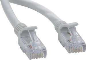 Tablor RJ45 Cat-6 Ethernet Patch LAN Cable (5 Meter) 5 m Patch Cable(Compatible with computer, White)