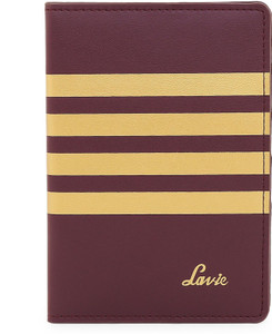 LAVIE Women Brown Artificial Leather Wallet WINE Price in India