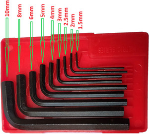 Heavy duty allen shop key set