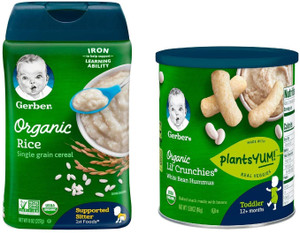 Gerber organic rice 2025 cereal