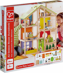 Hape All Season House Furnished 36Pcs All Season House