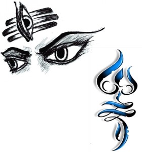 Trishul tattoo with shivas third eye and om  Third eye tattoos Neck  tattoo for guys 3rd eye tattoo