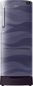 Samsung 215 L Direct Cool Single Door 4 Star (2020) Refrigerator with Base Drawer(Purple Wave, RR22T385XRV/HL)