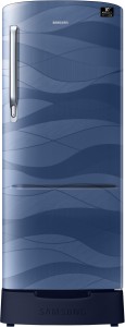 Samsung 215 L Direct Cool Single Door 4 Star (2020) Refrigerator with Base Drawer(Blue Wave, RR22T385XUV/HL)