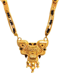 Jaipur Choice Designer Gold Plated Long Mangalsutra for Women s Ladies Pendant With Long Chain Black Beads Mangal Sutra Metal Mangalsutra Price in India Buy Jaipur Choice Designer Gold Plated Long