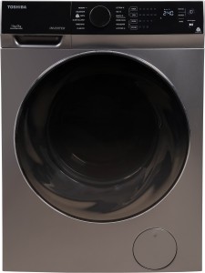 Toshiba 11 kg Anti-bacterial Gasket, GREATWAVES Technology Fully Automatic Front Load with In-built Heater Grey(TWD-BK120M4-IND(SK))