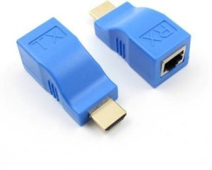 See Good HDMI Extender to RJ45 LAN Network Extension TX RX Cat5e CAT6 Lan Adapter (450 Mbps) Lan Adapter(450 Mbps)