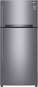LG 516 L Frost Free Double Door 3 Star (2020) Refrigerator(Dazzle Steel, GN-H602HLHQ)