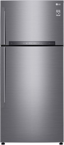 LG 547 L Frost Free Double Door 3 Star (2020) Refrigerator(Dazzle Steel, GN-H702HLHQ)