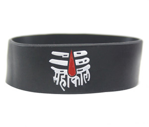 jashan accessories Pack of 1 Mahakal Big Black Silicon Wrist Band for Men  Boys Girls Boys Price in India - Buy jashan accessories Pack of 1 Mahakal  