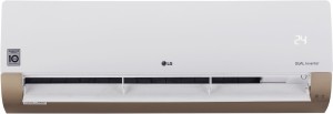 LG 1.5 Ton 3 Star Split Dual Inverter AC with Wi-fi Connect  - White, Gold(KS-Q18AWXD, Copper Condenser)
