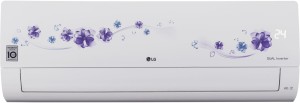 LG 1 Ton 5 Star Split Dual Inverter AC  - Floral White(KS-Q12FNZD, Copper Condenser)