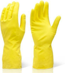 NEJA Yellow Cleaning Gloves Reusable Household Cleaning