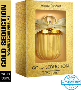 Woman in gold fragrance outlet