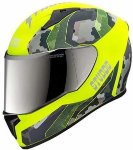Studds yellow top helmet
