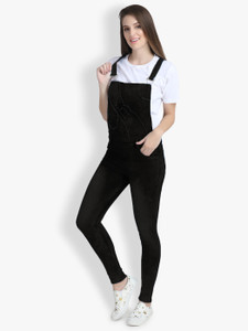 PERFECT FASHION Women Black Dungaree Buy PERFECT FASHION Women Black Dungaree Online at Best Prices in India Flipkart