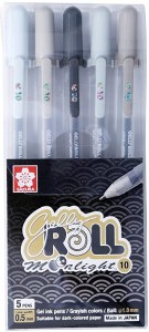 Sakura Blister Card Gelly Roll Moonlight 06 Fine Point Gel Ink Pen Set, Assorted Colors