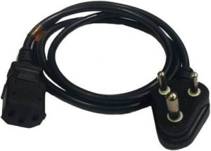 JLG 3 Pin Power Supply Cable for Desktop Monitor Printer 1.5 m Power Cord(Compatible with Printer, Desktop, Black, One Cable)