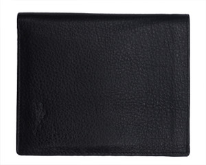 L.World Men Black Genuine Leather Wallet Black Price in India