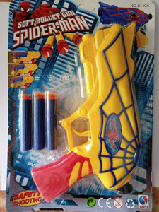 Yellow top spiderman toy