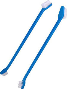 Double sided discount dog toothbrush