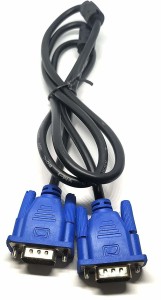 utsahit 1.5-Meter VGA to VGA Converter Adapter Cable 1.6 m VGA Cable(Compatible with Laptop Cable, LARGE DIGITAL SCREEN, COMPUTERS, MONITOR, Black)